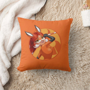 Rena Rouge Orange Badge Cushion