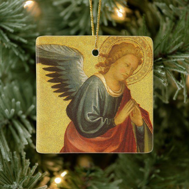 Renaissance Angel by Master of the Bambino Vispo Ceramic Tree Decoration (Tree)