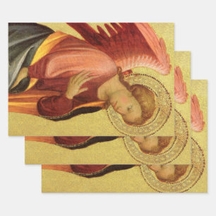Renaissance Angel by Master of the Bambino Vispo Wrapping Paper Sheet