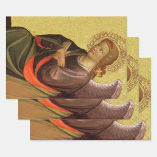 Renaissance Angel by Master of the Bambino Vispo Wrapping Paper Sheet