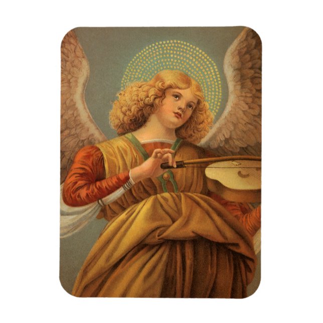 Renaissance Angel Playing Violin Melozzo da Forli Magnet (Vertical)