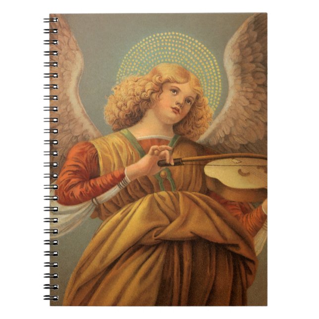 Renaissance Angel Playing Violin Melozzo da Forli Spiral Notebook (Front)
