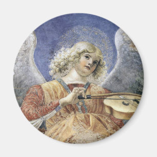 Renaissance Angel Round Magnet Melozzo da Forlì