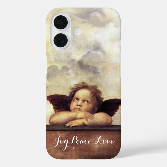 RENAISSANCE ANGEL Winged Cherub Joy Peace Love Case-Mate iPhone Case (Back)