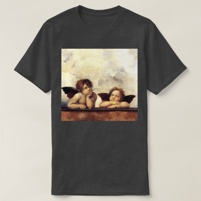 RENAISSANCE ANGELS Winged Cherubs T-Shirt (Design Front)