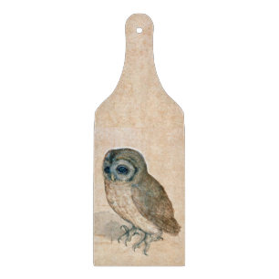 RENAISSANCE ANIMAL DRAWINGS / THE OWL  CUTTING BOA BOARD