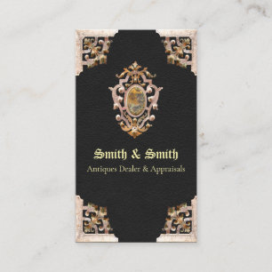 Renaissance Antique Style (Black) Business Card