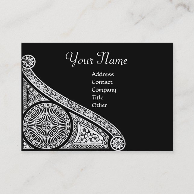 RENAISSANCE ARCHITECT,Architecture,Black and White Business Card (Front)
