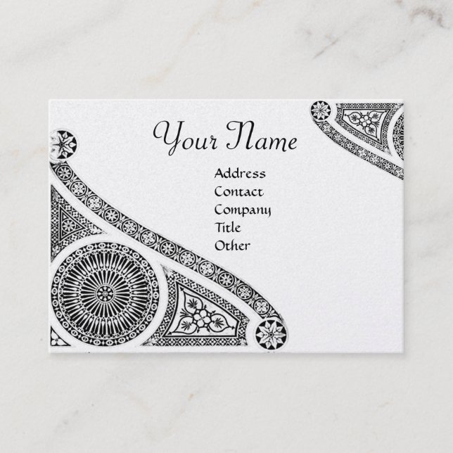 RENAISSANCE ARCHITECT,Architecture,Black Gold Business Card (Front)