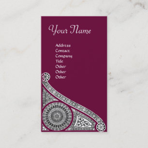 RENAISSANCE ARCHITECT,Architecture,Purple, White Business Card