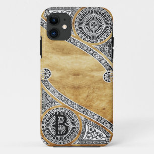 RENAISSANCE ARCHITECT Parchment Monogram iPhone 11 Case