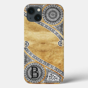 RENAISSANCE ARCHITECT Parchment Monogram  iPhone 13 Case