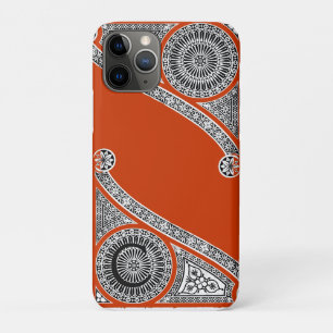 RENAISSANCE ARCHITECT Red Orange Monogram Case-Mate iPhone Case