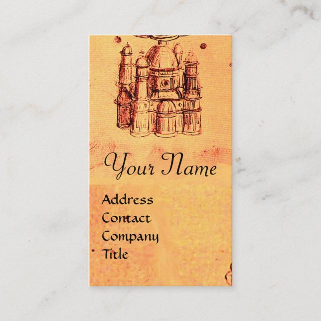 RENAISSANCE ARCHITECTURAL PROJECT,ARCHITECT BUSINESS CARD (Front)