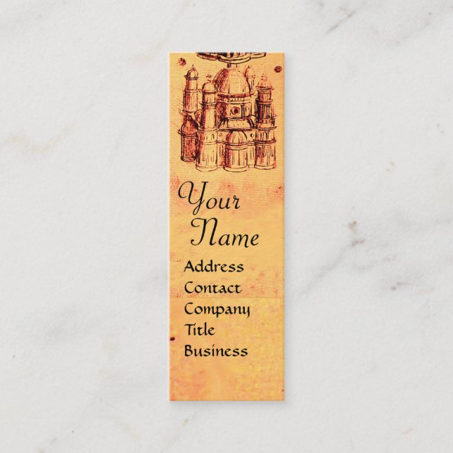 RENAISSANCE ARCHITECTURAL PROJECT,ARCHITECT MINI BUSINESS CARD (Front)