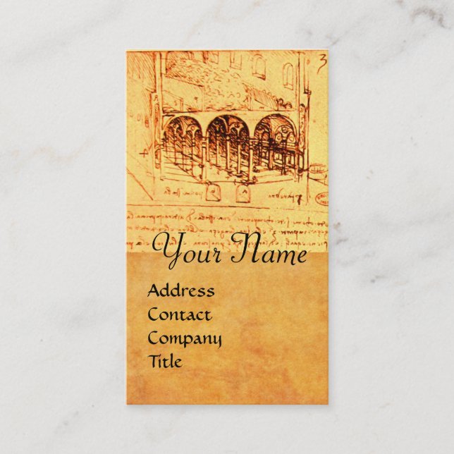 RENAISSANCE ARCHITECTURE,ARCHITECT, ENGINEER BUSINESS CARD (Front)