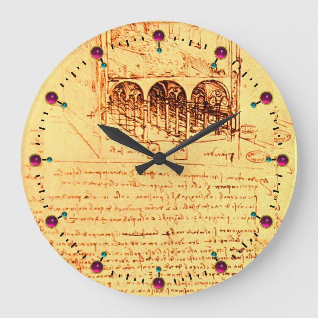 RENAISSANCE ARCHITECTURE,ARCHITECT LARGE CLOCK (Front)