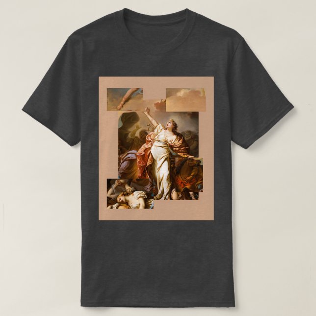 Renaissance Art Collage T-Shirt (Design Front)