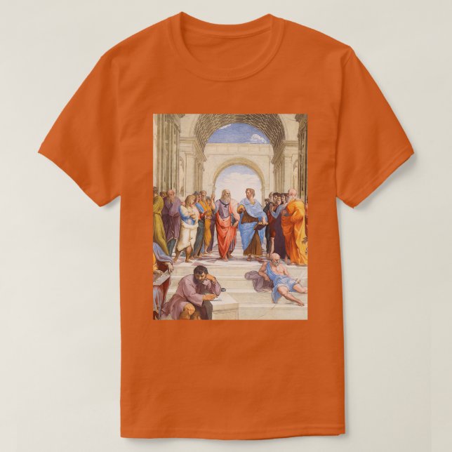 Renaissance Art Raphaelx27s The School of Athens 1 T-Shirt (Design Front)