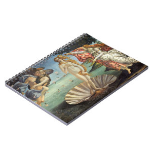 Renaissance Art, The Birth of Venus by Botticelli Spiral Notebook
