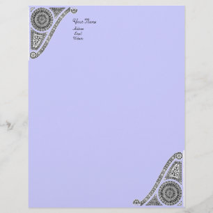 RENAISSANCE, blue Letterhead Template