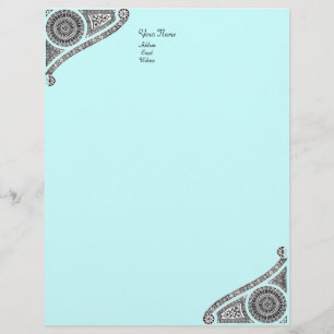 RENAISSANCE ,blue Personalized Letterhead