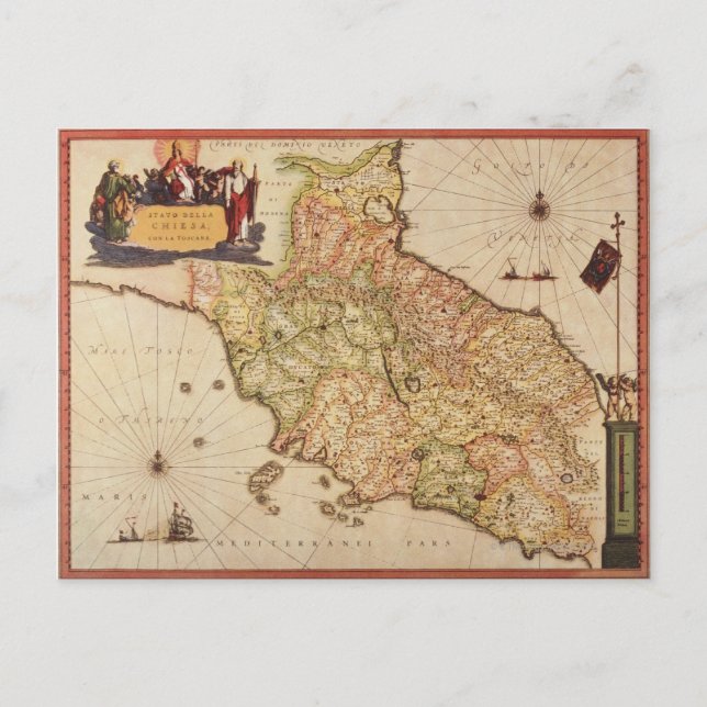 Renaissance Cartography Postcard (Front)