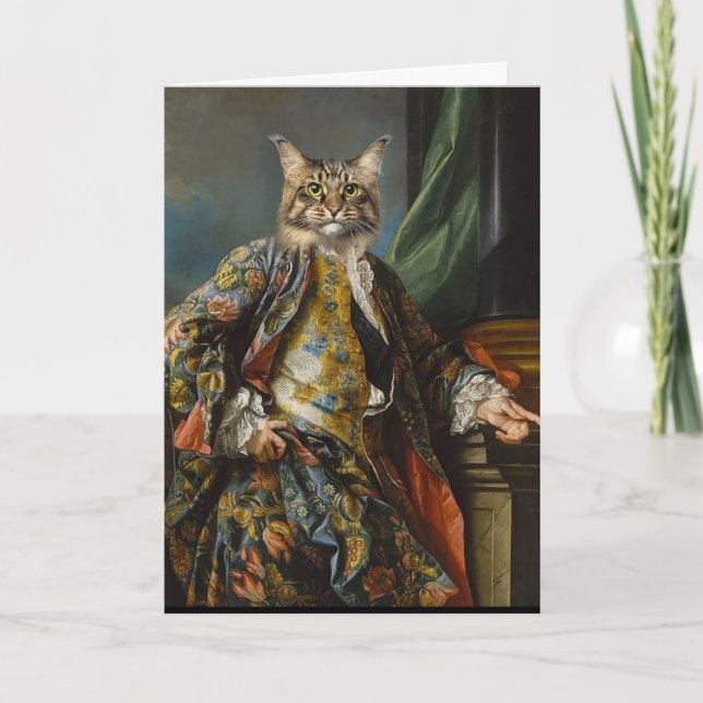 RENAISSANCE CAT BROTHER BIRTHDAY CARDS (Front)