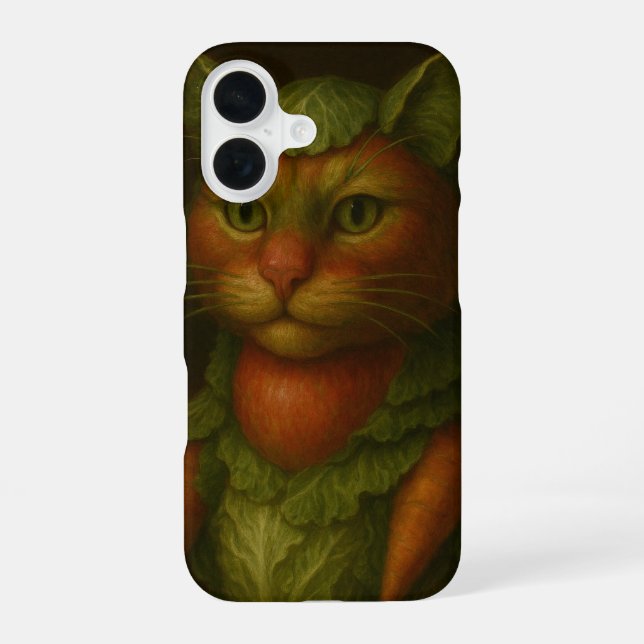 Renaissance Cat Portrait iPhone 16 Case (Back)