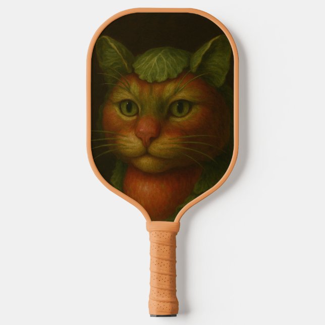 Renaissance Cat Portrait Pickleball Paddle (Front)