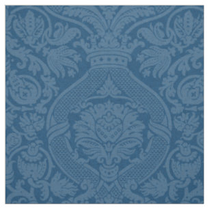 Renaissance Damask - Peacock Blue Fabric