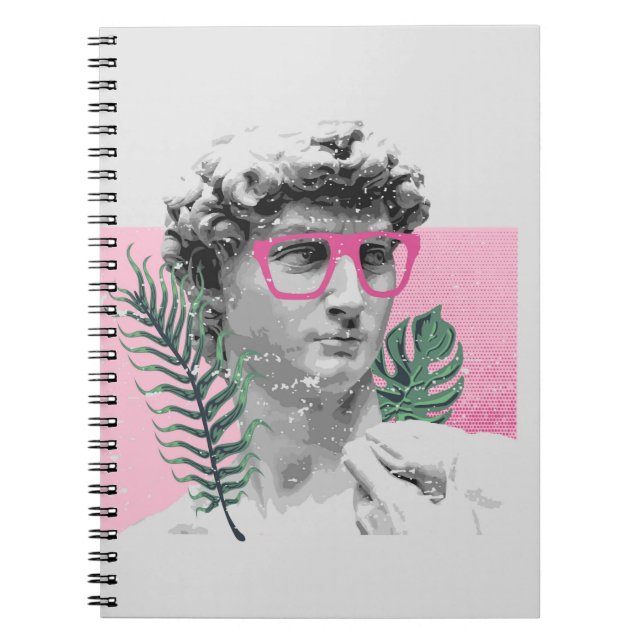 renaissance david sculpture stylish t-shirt and ap notebook (Front)