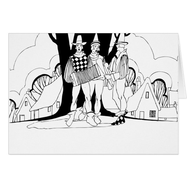 Renaissance Deco Accordion Caroling (Front Horizontal)