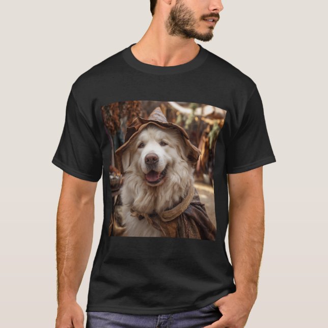 Renaissance Faire Dogs: Great Pyrenees T-Shirt (Front)