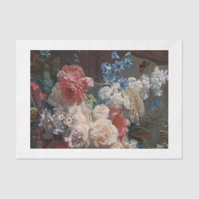 Renaissance Flowers Tissue Paper (Front)