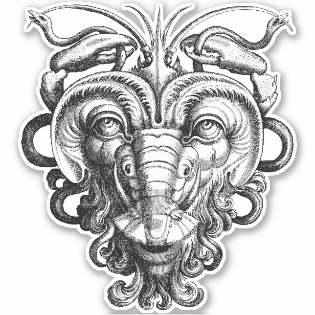 Renaissance Gargoyle Grotesque Lobster Man (Front)