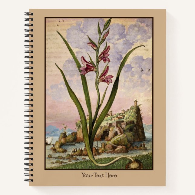 Renaissance Gladioli Notebook (Front)