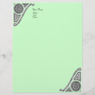 RENAISSANCE, green Letterhead Template