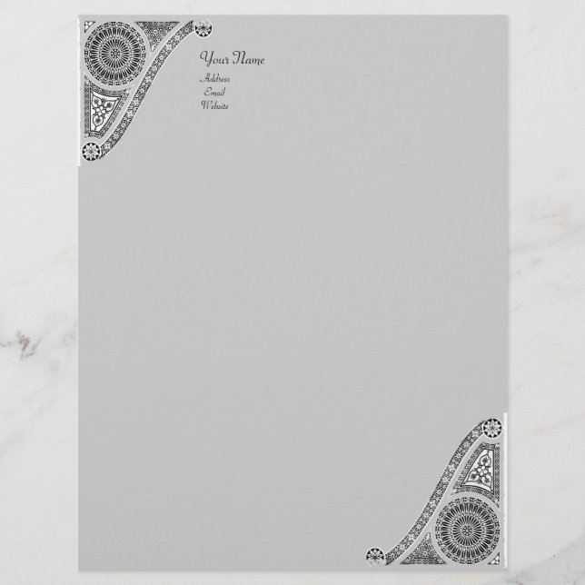RENAISSANCE,grey Custom Letterhead (Front)