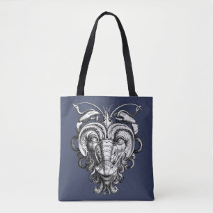 Renaissance Grotesque Gargoyle Face Lobster Man Tote Bag