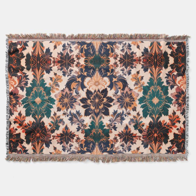Renaissance Inspired  Throw Blanket (Front)