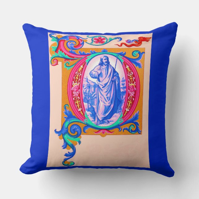 Renaissance Jesus print Cushion (Front)