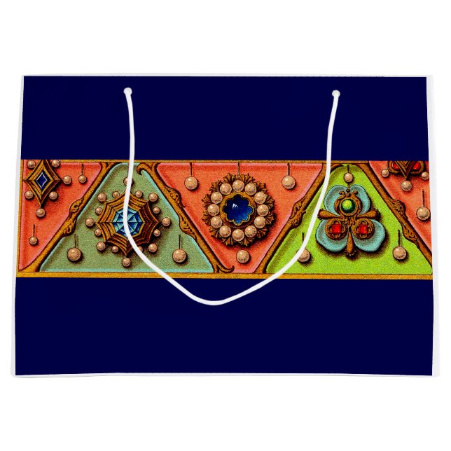 Renaissance jewels print large gift bag (Front)