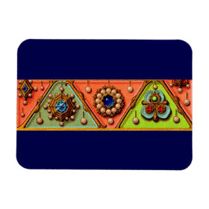 Renaissance jewels print magnet