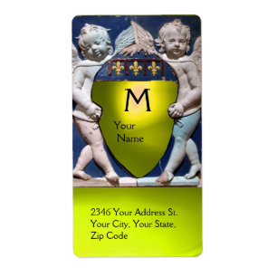 RENAISSANCE LITTLE ANGELS MONOGRAM Yellow Topaz