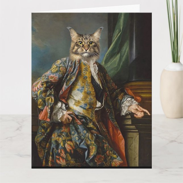 RENAISSANCE MAN CAT OVERSIZED BIRTHDAY CARDS (Front)