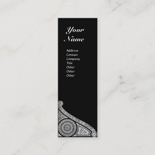 RENAISSANCE MONOGRAM 3 MINI BUSINESS CARD (Front)
