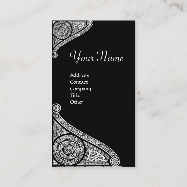 RENAISSANCE MONOGRAM 4 BUSINESS CARD (Front)