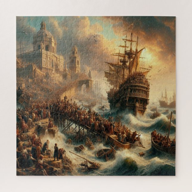 Renaissance oil painting jigsaw puzzle (Vertical)