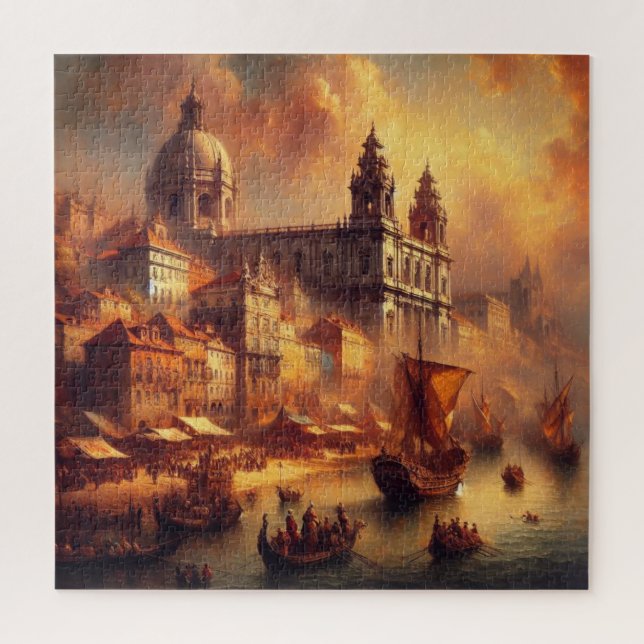Renaissance oil painting jigsaw puzzle (Vertical)